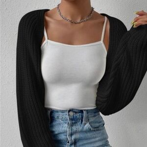 Black Shrug Cardigan